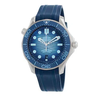 Pre-owned Omega Seamaster Automatic Chronometer Summer Blue Dial Men's Watch