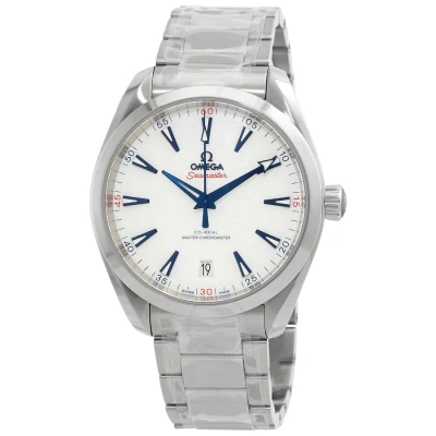Omega Seamaster Automatic Chronometer White Dial Men's Watch 522.10.41.21.04.001 In Blue / White