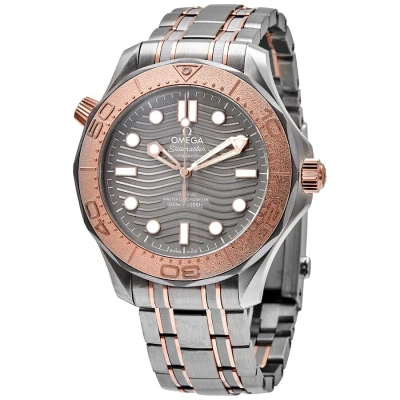 Omega Seamaster Automatic Grey Dial Men's Watch 210.60.42.20.99.001 In Two Tone  / Gold / Gold Tone / Grey / Rose / Rose Gold / Rose Gold Tone / Skeleton