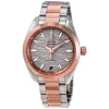 OMEGA OMEGA SEAMASTER AUTOMATIC WAVED AGATE GREY DIAL LADIES WATCH 220.20.34.20.06.001