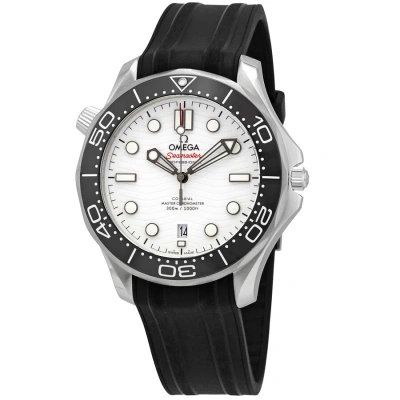 Omega Seamaster Automatic White Dial Men's Watch 210.32.42.20.04.001 In Black / Skeleton / White