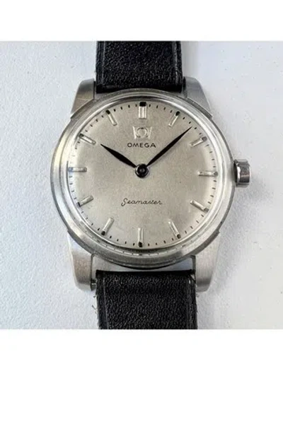 Pre-owned Omega Seamaster Cal 511 Manual Wilding Watch Mens 17 Jewel Silver Dial