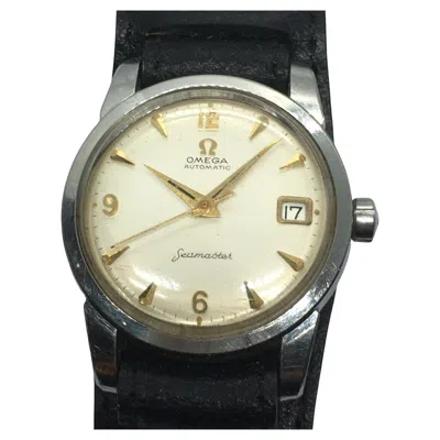 Pre-owned Omega Seamaster Calendar Vintage Stainless 34mm Case 2849 Automatic Wrist Watch In Multi