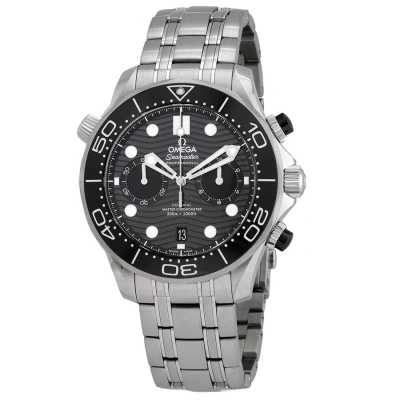Omega Seamaster Chronograph Automatic Chronometer Black Dial Men's Watch 210.30.44.51.01.001 In Black / Skeleton / White