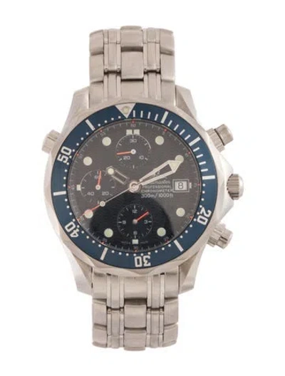 Pre-owned Omega Seamaster Chronograph Watch, 41mm In Multicolor