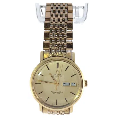 Pre-owned Omega Seamaster De Ville Automatic Day-date Vintage Wristwatch In Multi