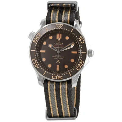 Omega Seamaster Diver Brown Aluminium Dial Men's Watch 210.92.42.20.01.001 In Black / Brown / Gold Tone / Grey / Skeleton