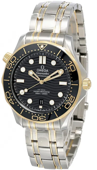Pre-owned Omega Seamaster Diver 18k Yellow Gold 42mm Men's Watch 210.20.42.20.01.002
