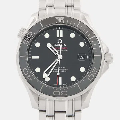 Pre-owned Omega Seamaster Diver 300 212.30.41.20.01.002 Automatic Black Stainless Steel Men's Wristwatch 41mm