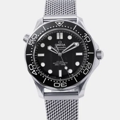 Pre-owned Omega Seamaster Diver 300m 210.30.42.20.01.010 Automatic Black Dial Stainless Steel Men's Wristwatch 42 Mm