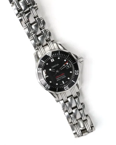 Pre-owned Omega Seamaster Diver 300m 29mm Quartz Watch In Black