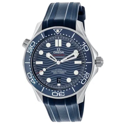 Pre-owned Omega Seamaster Diver 300m 2024 Blue Dial 42 Mm Men's Watch 210.32.42.20.03.001