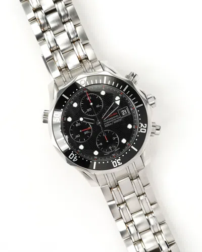 Omega Seamaster Diver 300m Chronograph 42mm Full Set 2011 Watch In Silver