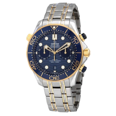 Omega Seamaster Diver 300m Co-axial Master Chronograph Automatic Chronometer Blue Dial Men's Watch 2 In Metallic