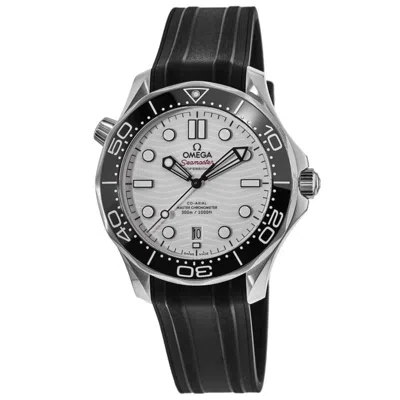 Omega Seamaster Diver 300m White Dial Rubber Strap Men's Watch 210.32.42.20.04.001