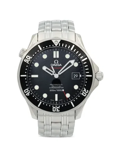 Pre-owned Omega Seamaster Diver 41mm Watch In Black