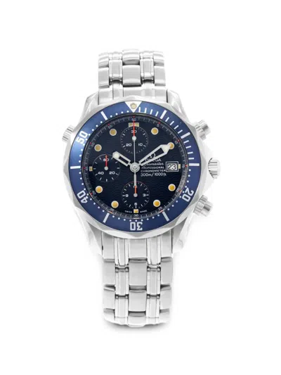 Pre-owned Omega Seamaster Diver 41mm Watch In Blue