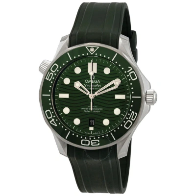 Omega Seamaster Diver Automatic Chronometer Green Dial Men's Watch 210.32.42.20.10.001