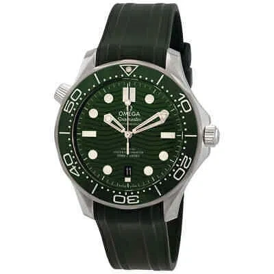 Pre-owned Omega Seamaster Diver Automatic Chronometer Green Dial Men's Watch