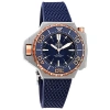 OMEGA OMEGA SEAMASTER LEFTY AUTOMATIC BLUE LACQUERED DIAL MEN'S WATCH 227.60.55.21.03.001