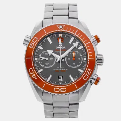 Pre-owned Omega Seamaster Planet Ocean 215.30.46.51.99.001 Grey Stainless Steel Automatic Men's Watches 45mm In Gray