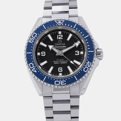 Pre-owned Omega Seamaster Planet Ocean 217.30.42.21.01.002 Black Stainless Steel Automatic Men's Watches 42mm