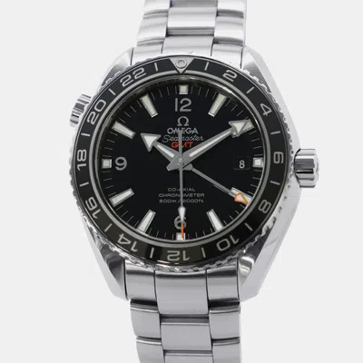 Pre-owned Omega Seamaster Planet Ocean 232.30.44.22.01.001 Automatic Black Stainless Steel Men's Wristwatch 43.5 Mm