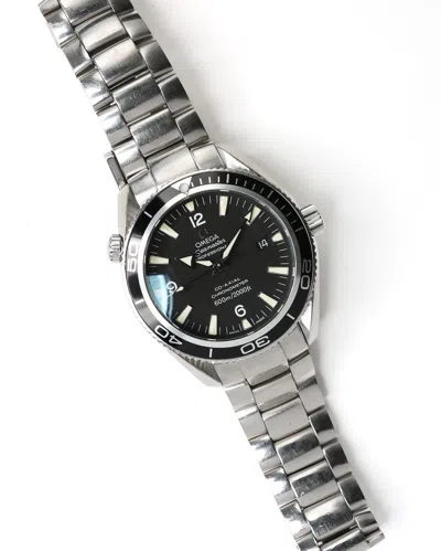 Pre-owned Omega Seamaster Planet Ocean 42mm Ca 2008 Watch In Black