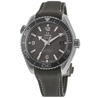 Omega Seamaster Planet Ocean 600m 43.5mm Automatic Grey Dial Rubber Strap Men's Watch 215.32.44.21.01.002 In Gray