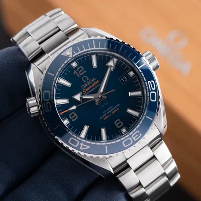 Pre-owned Omega Seamaster Planet Ocean 600m Blue 215.30.44.21.03.001 43.5mm 2024
