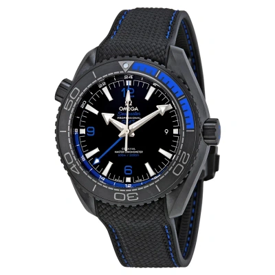 Omega Seamaster Planet Ocean Gmt Black Dial Men's Watch 215.92.46.22.01.002 In Black / Blue