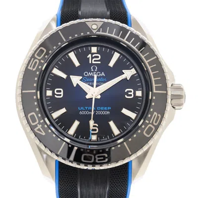 Omega Seamaster Planet Ocean Automatic Chronometer Blue Dial Men's Watch 215.32.46.21.03.001 In Black / Blue / Gold / White