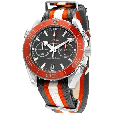 Omega Seamaster Planet Ocean Chronograph Automatic Grey Dial Men's Watch 215.32.46.51.99.001 In Grey / Orange / White