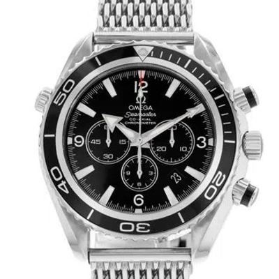 Pre-owned Omega Seamaster Planet Ocean Chronograph Watch, 46mm In Multi
