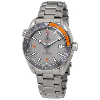 Omega Seamaster Planet Ocean Titanium Chronometer Automatic Men's Watch 215.90.44.21.99.001 In Black / Grey / Orange
