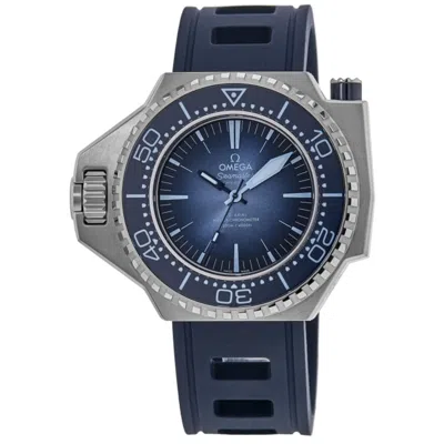 Omega Seamaster Ploprof 1200m Automatic Blue Dial Rubber Strap Men's Watch 227.32.55.21.03.001