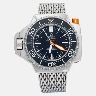 Pre-owned Omega Seamaster Ploprof 224.30.55.21.01.001 Automatic Black Stainless Steel Men's Wristwatch 55mm