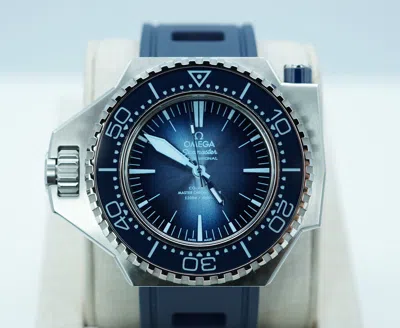 Pre-owned Omega Seamaster Ploprof 75th Limited Anniversary Summer Blue 22732552103001