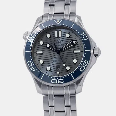 Pre-owned Omega Seamaster Professional 210.30.42.20.06.001grey Stainless Steel Men Wristwatch 42mm In Gray