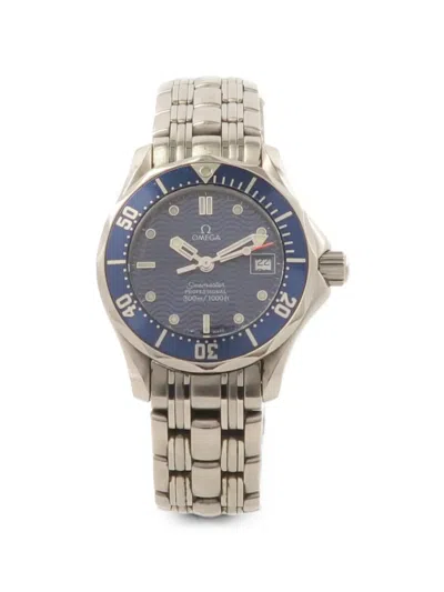 Pre-owned Omega Seamaster Professional 300m 28mm Watch In Blue