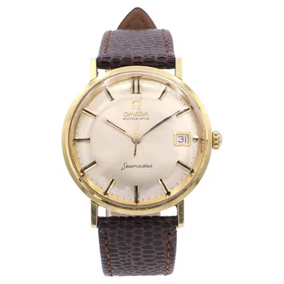 Pre-owned Omega Seamaster Two-tone Date Automatic Men's Watch In Multiple