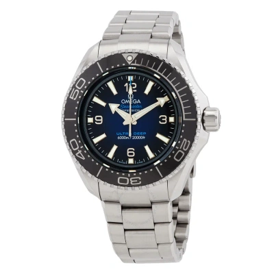 Omega Seamaster Ultra Deep Planet Ocean Automatic Chronometer Blue Dial Men's Watch 215.30.46.21.03.