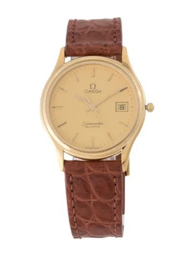 Pre-owned Omega Seamaster Watch In Multi