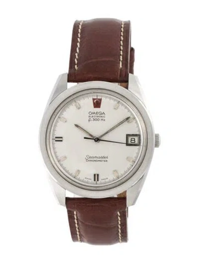 Pre-owned Omega Seamaster Watch In Multicolor