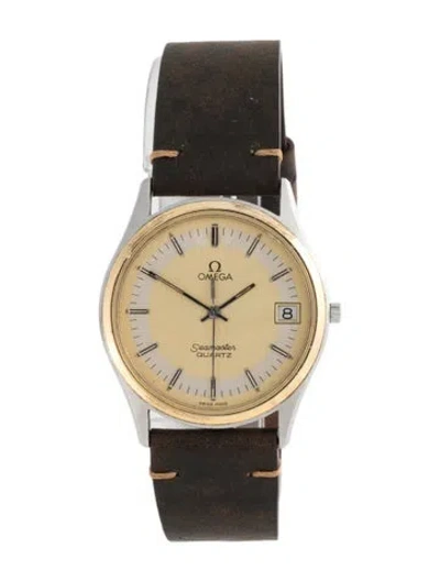 Pre-owned Omega Seamaster Watch In Multicolor