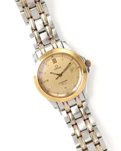Omega Seamster 120m 36mm Quartz Watch In Gold