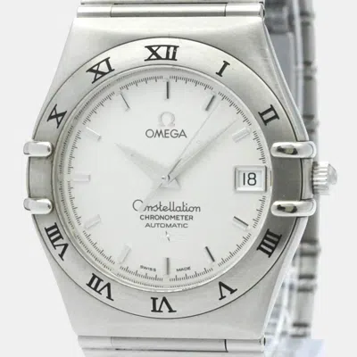 Pre-owned Omega Silver Stainless Steel Constellation 1502.30 Automatic Men's Wristwatch 36 Mm