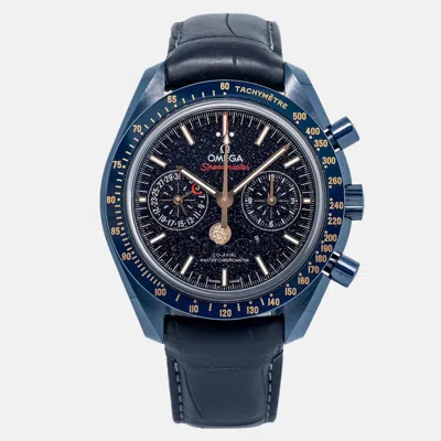 Pre-owned Omega Speedmaster 304.93.44.52.03.002 Automatic Black Ceramic Men's Wristwatch 44 Mm