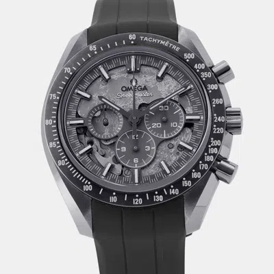 Pre-owned Omega Speedmaster 310.92.44.50.06.001 Grey Ceramic Manual Winding Men's Watches 44.25mm