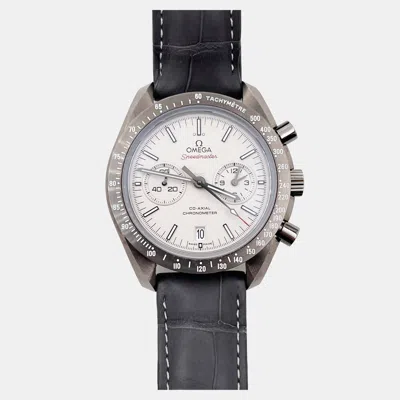 Pre-owned Omega Speedmaster 311.93.44.51.99.001 Automatic Grey Ceramic Men's Wristwatch 44 Mm In Gray